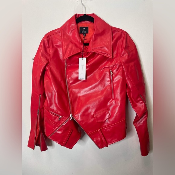 Barney’s New Yorkmotto unique red jacket size 8